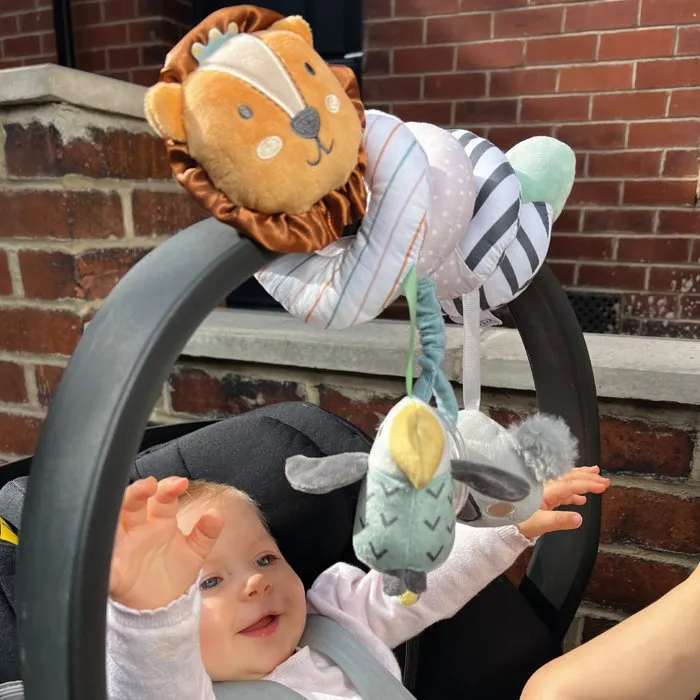 Nuby Spirale d'activités - Jouet interactif pour poussette, siège-auto ou lit