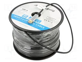 LANBERG Câble HDMI Optique 100m CA-HDMI-20FB-1000-BK