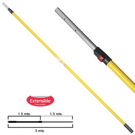 SAMURAI Manche Extensible Aluminium 1,5+1,5 m