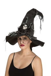 My Other Me - Chapeau de sorcière 58 cm - 100% Polyester - Langues: espagnol, anglais, français, italien, portugais, allemand - Taille M - À partir de 36 mois
