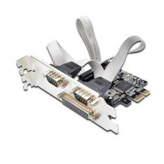 Ewent EW1158 Carte PCI-Express Serie & Parallèle 2 Ports RS232 + 1 Port DB25 pour Ordinateur Bureau