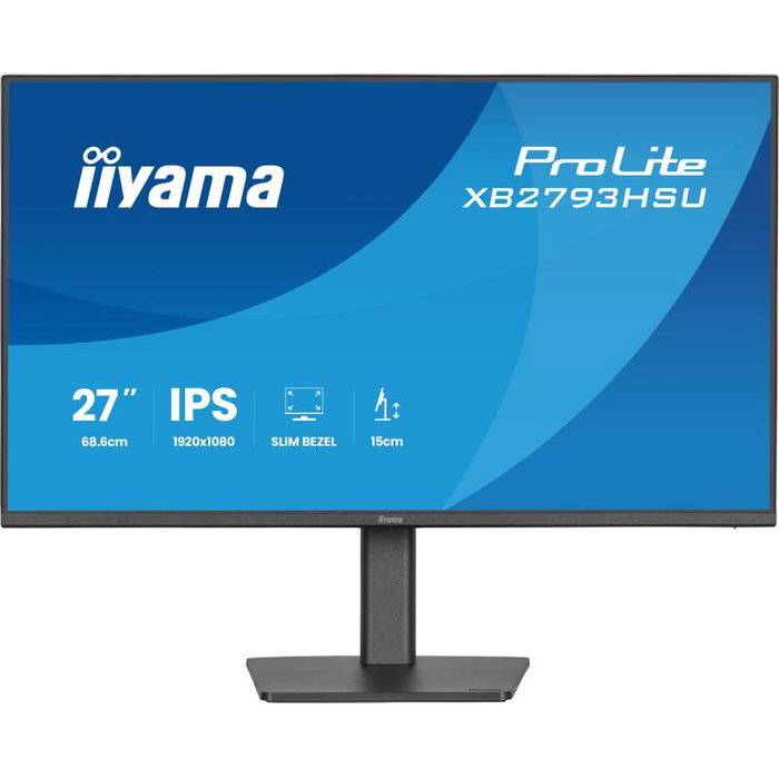 Iiyama Ecran PC ProLite XB2793HSU-B1 - 27 pouces, Full HD, 165 Hz, 1 ms, HDMI, DisplayPort, USB Hub, Noir (XB2793HSU-B1) Iiyama Ecran PC ProLite XB2793HSU-B1 - 27 pouces, Full HD, 165 Hz, 1 ms, HDMI, DisplayPort, USB Hub, Noir (XB2793HSU-B1)