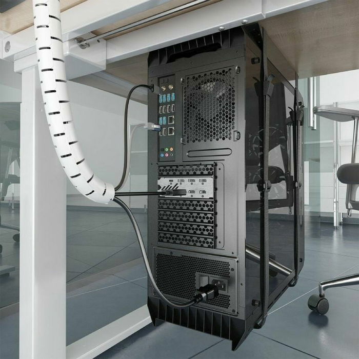 Organisateur de Câbles Aisens A151-0919 Blanc Plastique