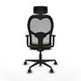 Chaise de Bureau avec Appui-tête Piqueras y Crespo 1D036N2 Vert
