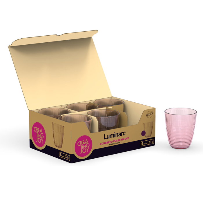 Verre d'eau Luminarc Concepto Rose verre 310 ml (6 Unités)
