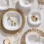 Luminarc Carine Blanco Blanc service d'assiettes en verre 19 pièces
