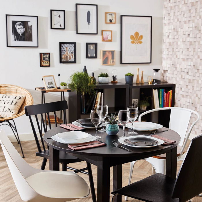 Luminarc Vaisselle Opal Carine Blanco 19 Pièces - 6 Personnes