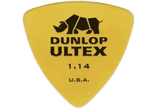 DUNLOP Pack de 6 médiators Ultex Triangle Amber - 1.14 mm DUNLOP Pack de 6 médiators Ultex Triangle Amber - 1.14 mm