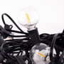 Chaîne 25 Ampoules LED G40 2700K 9,5M Solaire avec Panneau et Télécommande
