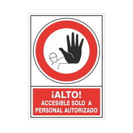 DUVER Signal de prohibition en plastique 345 x 245 mm