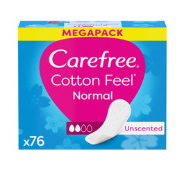 Carefree Cotton protège-slips sans parfum, 76 u