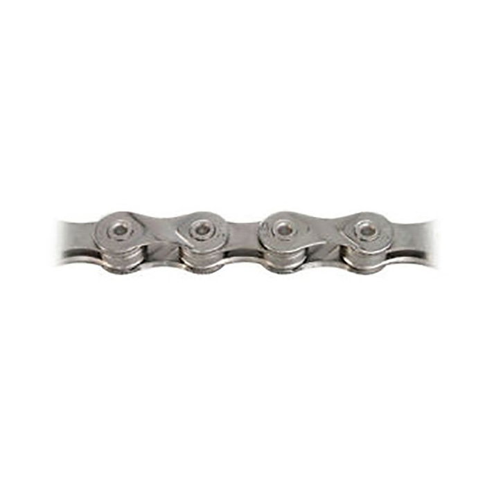 KMC Chaîne E-Bike E9 9V 122 Élastons Chromé Platine KMC Chaîne E-Bike E9 9V 122 Élastons Chromé Platine