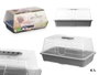 Ibergarden Serre en Plastique Transparente 4,1 L avec Aération 38x18x24 cm (Set de 8)