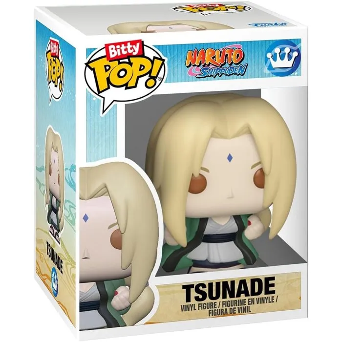 Funko Bitty POP! Naruto Shippuden Team 2 - Pack de 4 figurines en vinyle (Tsunade, Minato, Orochimaru, Jiraiya) avec socle et boitier acrylique