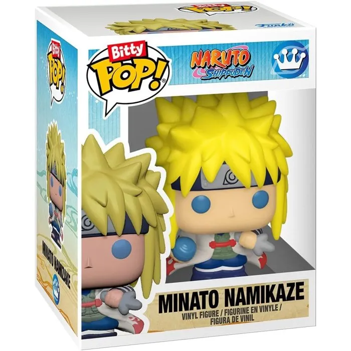 Funko Bitty POP! Naruto Shippuden Team 2 - Pack de 4 figurines en vinyle (Tsunade, Minato, Orochimaru, Jiraiya) avec socle et boitier acrylique