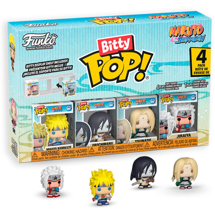 Funko Bitty POP! Naruto Shippuden Team 2 - Pack de 4 figurines en vinyle