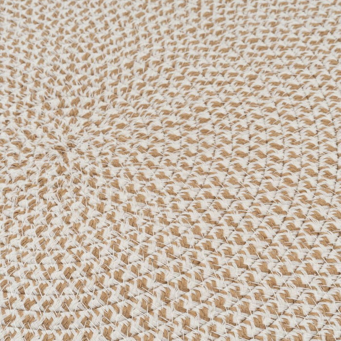 BigBuy Home Tapis Blanc Beige 90 x 90 x 0,2 cm
