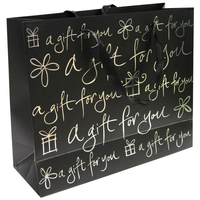 Party Time Sac cadeau 32x26x11 cm avec message « A gift for you »