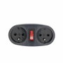 Chacon Multiprise Biplite 16A avec Interrupteur Anthracite