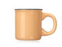 Vessia Set de 6 Tasses à Café Beige avec Support 100 ml Porcelaine 23x17x15 cm (Set de 6)