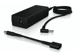 HP 90W Smart AC Adapter, Bloc d'alimentation pour ordinateur portable HP avec connecteur à angle droit et clé de conversion 4.5mm/7.4mm