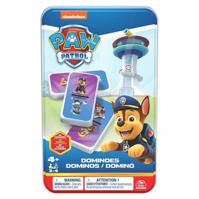 Paw Patrol Boîte Métal Dominos La Pat' Patrouille Paw Patrol Boîte Métal Dominos La Pat' Patrouille