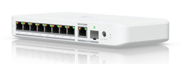 Ubiquiti Switch 8-Ports 2.5 GbE PoE++ avec Uplink 10 GbE RJ45/SFP+, 60W, Blanc - USW-Flex-XG