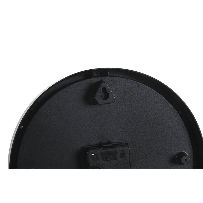 Horloge Murale DKD Home Decor Blanc Noir PVC 25,4 x 4 x 25,4 cm (2 Unités)