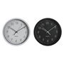 Horloge Murale DKD Home Decor Blanc Noir PVC 25,4 x 4 x 25,4 cm (2 Unités)