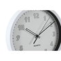 Horloge Murale DKD Home Decor Blanc Noir PVC 25,4 x 4 x 25,4 cm (2 Unités)