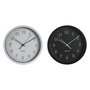 Horloge Murale DKD Home Decor Blanc Noir PVC 25,4 x 4 x 25,4 cm (2 Unités)