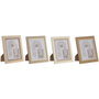 Home ESPRIT Lot de 4 cadres photo en bois MDF et verre 18 x 2,8 x 23 cm