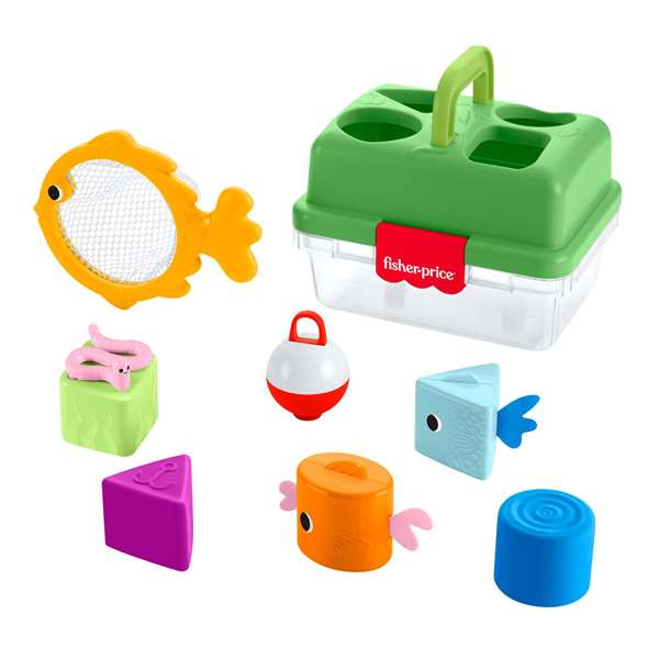 Fisher-Price Juego de pesca Bosque de la amistad - Jeu de pêche, jouet d'éveil pour enfants à partir de 24 mois (17 x 14 x 18 cm)