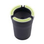 Marca Cendrier phosphorescent noir et jaune fluo Ø 8 x 11 cm polypropylène pour voiture