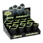 Marca Cendrier phosphorescent noir et jaune fluo Ø 8 x 11 cm polypropylène pour voiture