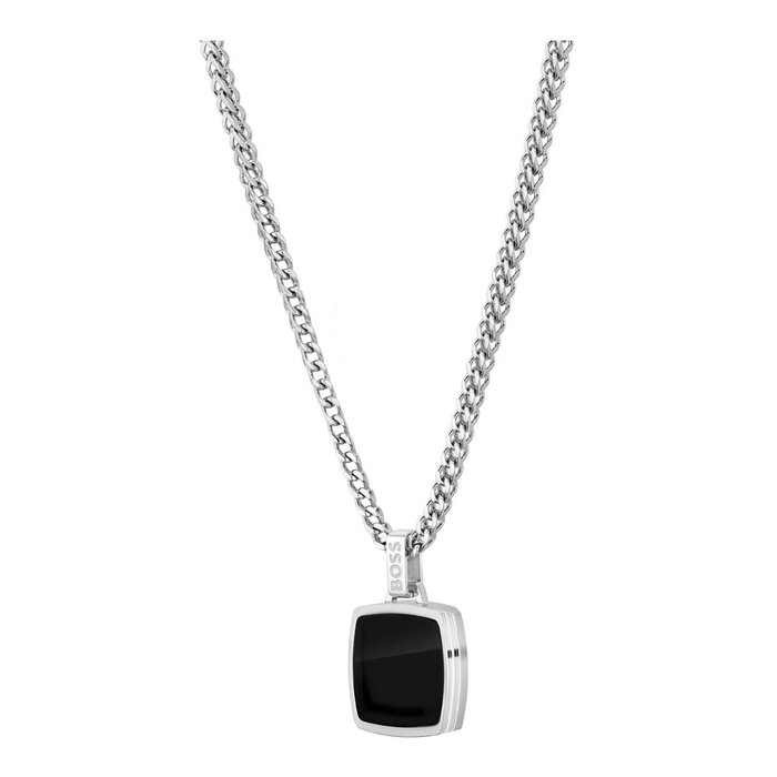 Boss Collier en acier inoxydable gris
