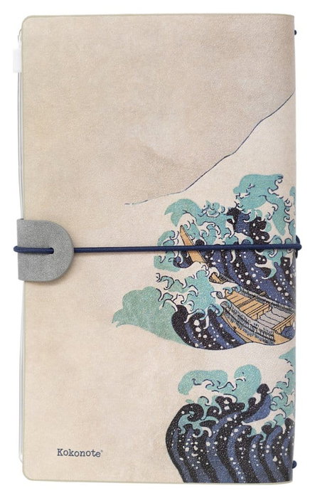 Hokusai carnet de voyage La Grande Vague de Kanagawa 20 cm Hokusai carnet de voyage La Grande Vague de Kanagawa 20 cm