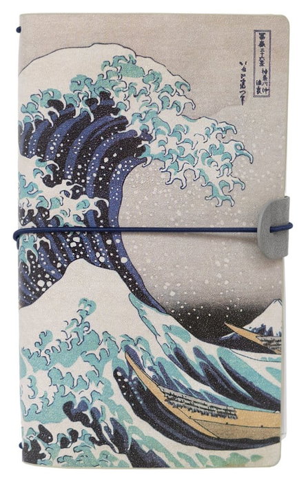 Hokusai carnet de voyage La Grande Vague de Kanagawa 20 cm Hokusai carnet de voyage La Grande Vague de Kanagawa 20 cm
