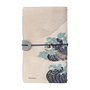 ERIK Carnet de voyage La Grande Vague de Kanagawa Hokusai - 19,5x11,5 cm avec couverture en simili cuir, fermeture élastique