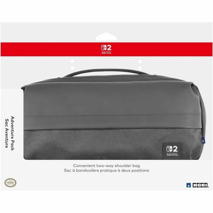 HORI Sacoche de protection et transport pour Nintendo Switch et Switch 2 - Noir