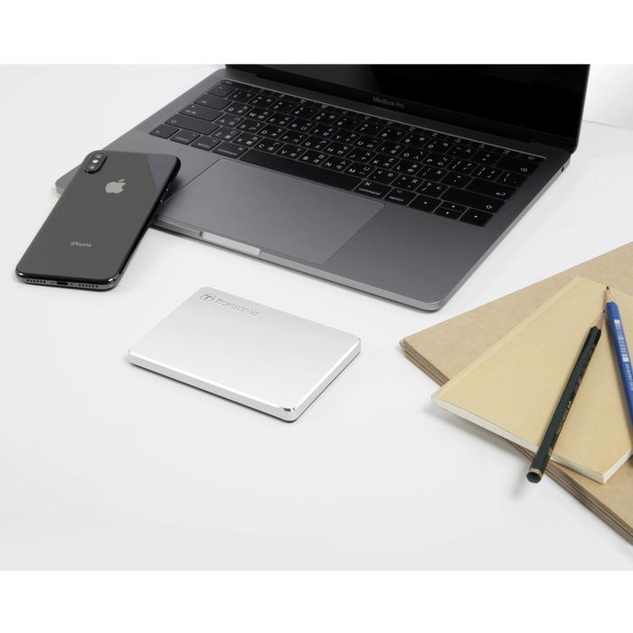 Transcend StoreJet 25C3 2,5 pouces 2 To Argent Transcend StoreJet 25C3 2,5 pouces 2 To Argent