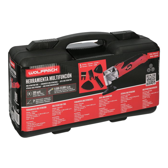 WOLFPACK LINEA PROFESIONAL Herramienta Multifuncion 300W c/acc.