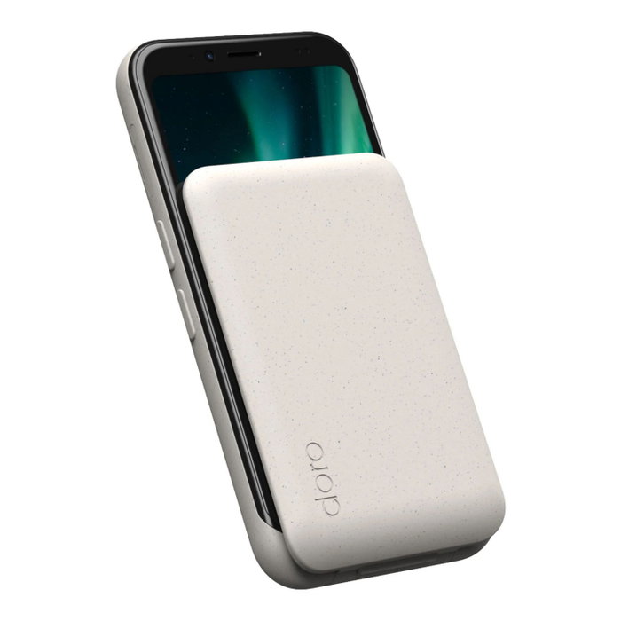 Doro Aurora A20 4G Smartphone à clapet 4,5" écran tactile 4+64 Go Bone Android 14