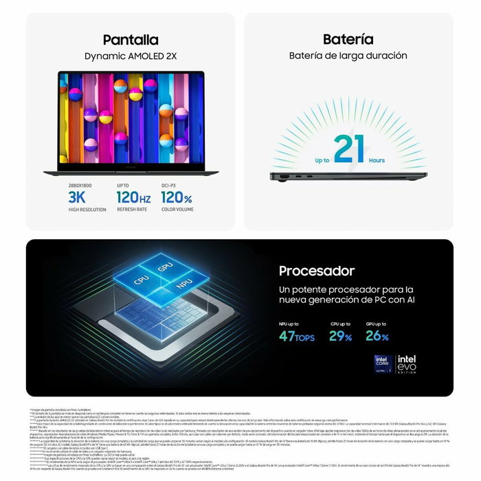 Ordinateur Portable Samsung NP940XHA-KG3ES 14" 16 GB RAM 1 TB SSD