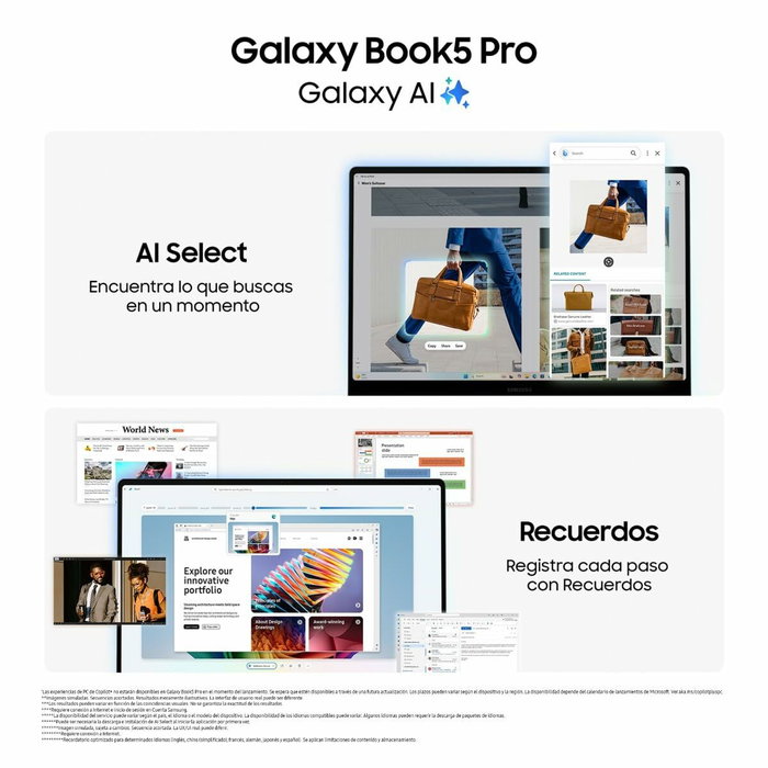 Ordinateur Portable Samsung NP940XHA-KG3ES 14" 16 GB RAM 1 TB SSD
