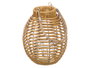 Ibergarden Farol Redondo Alto Mediano 20x27x20 cm Plastique et Verre Marron Fini Rotin (Set de 12)