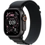 Apple Watch Ultra 3 GPS + Cellular 49mm avec boîtier en titane noir et bracelet Alpine Loop noir taille M
