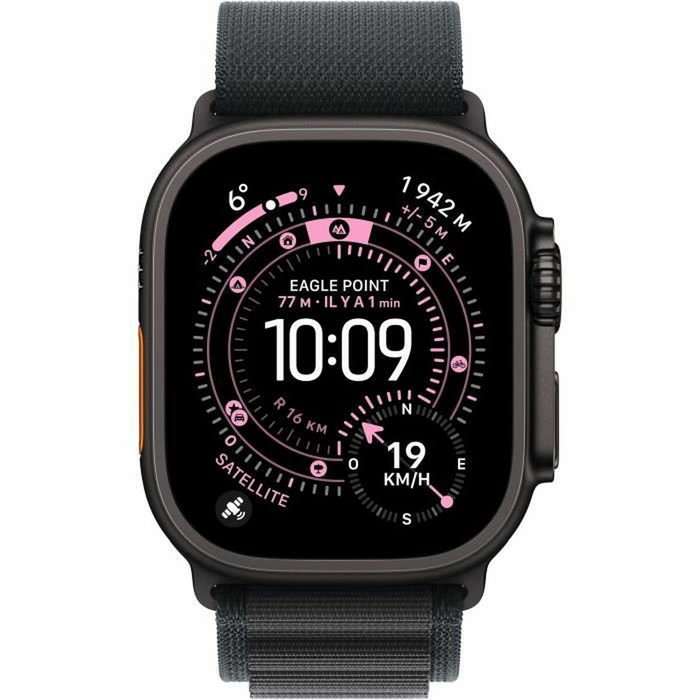 Apple Watch Ultra 3 GPS + Cellular - 49mm - Boîtier Black Titanium - Bracelet Black Alpine Loop - Medium