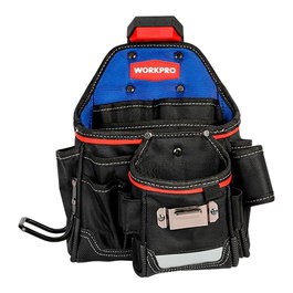 Workpro Sac ceinture d'artisan changement rapide 325x225x320 mm, polyester 1800D, plusieurs poches, bande réfléchissante