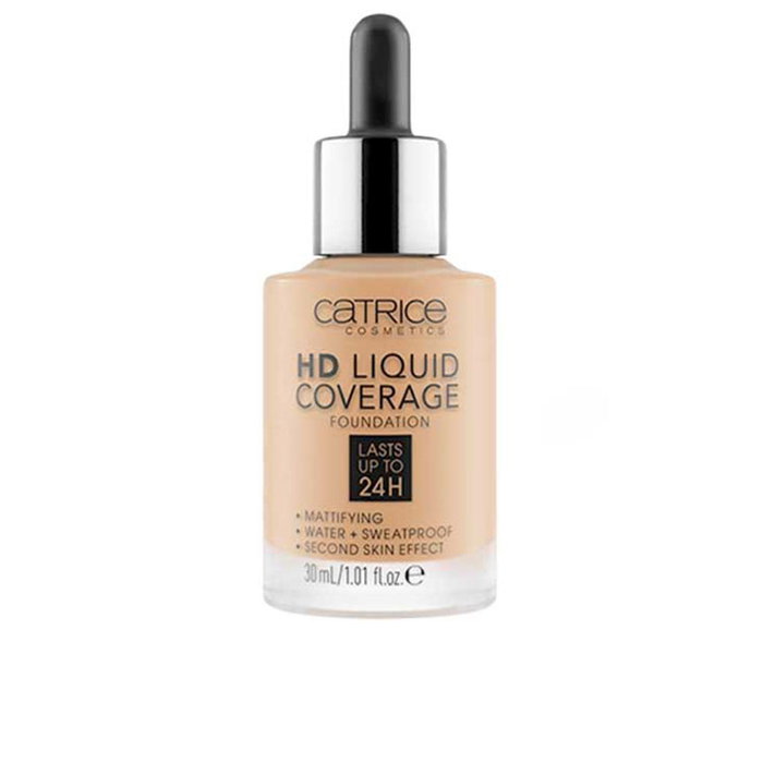 Catrice Fond de Teint Liquide HD Couvrance Totale 24h Mat Niacinamide Beige Nude 30 ml Catrice Fond de Teint Liquide HD Couvrance Totale 24h Mat Niacinamide Beige Nude 30 ml